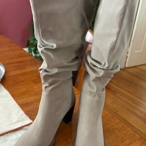 Maurices Beige Heeled Boots